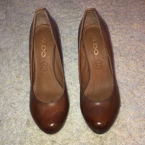 Brown leather Aldo Shoes